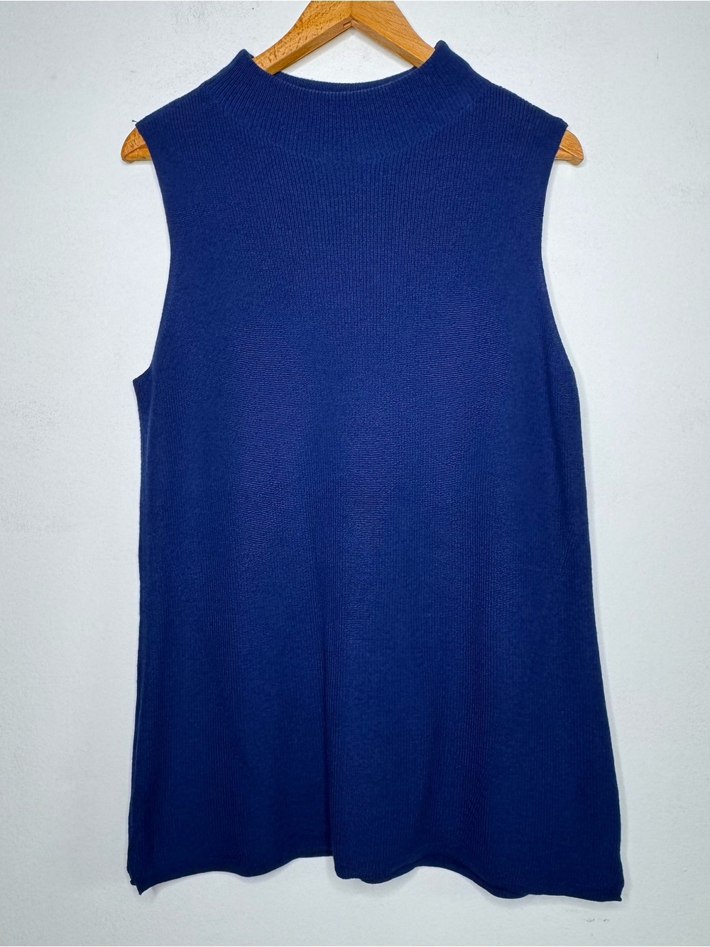 Chico's Mock Neck Sleeveless Tunic Sweater - Size Large